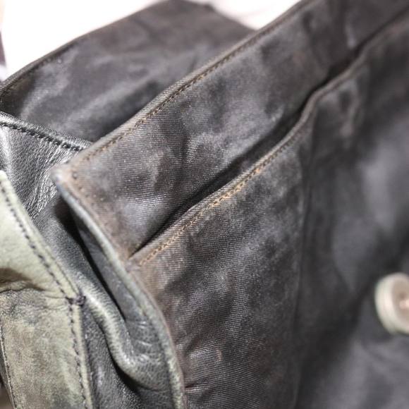 PRADA Shoulder Bag Leather Black Auth 66137 - Picture 10 of 16